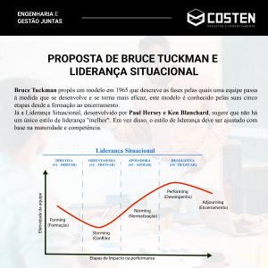 Gestão de Conflitos: Proposta de Bruce Tuckman e Liderança Situacional